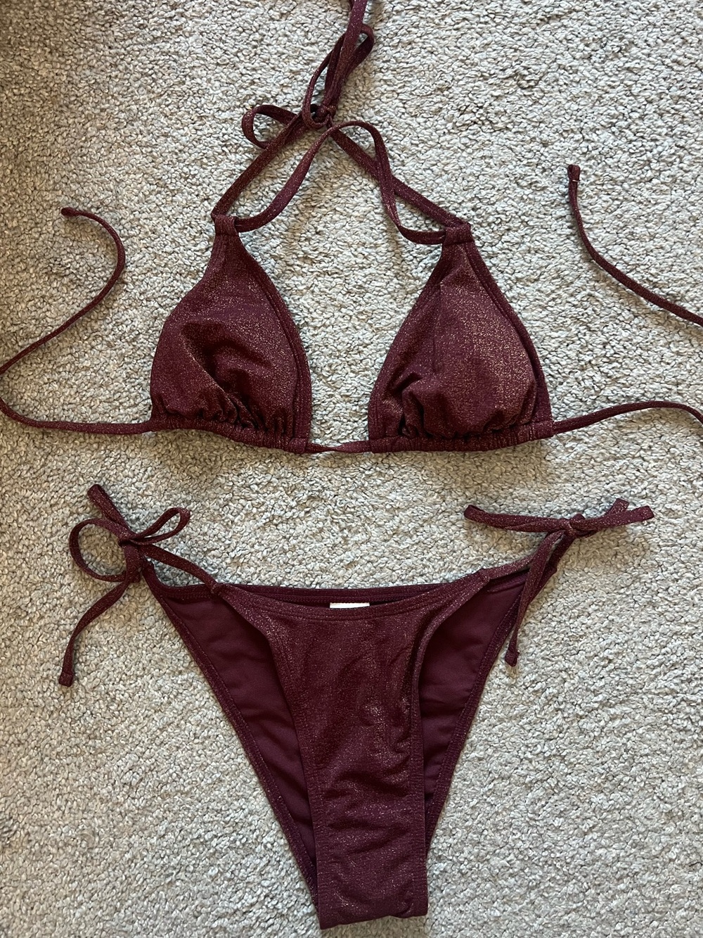 Brown Sparkly Bikini